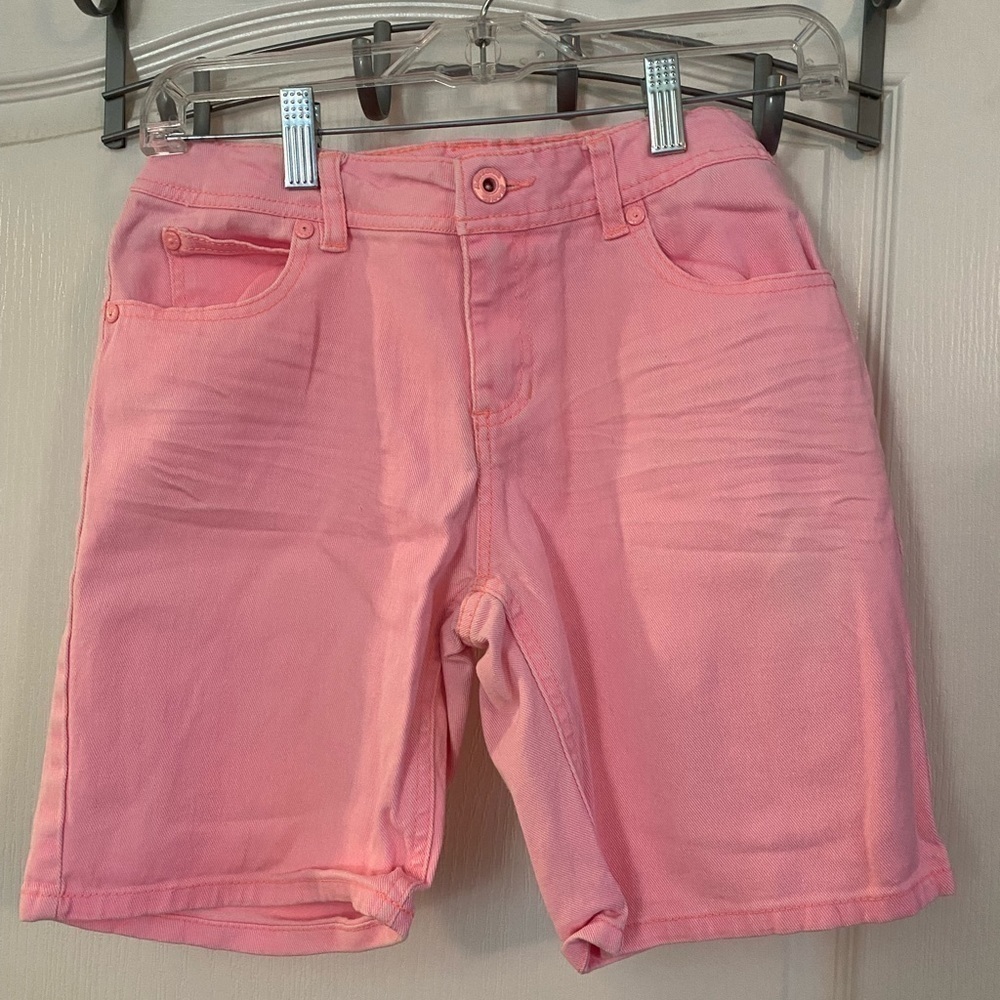 Arizona Bermuda Light neon‎ pink jean shorts girls 16
